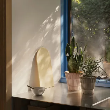 Atlas raw krukke med fad - Rosa, Ø18 cm - Bergs Potter