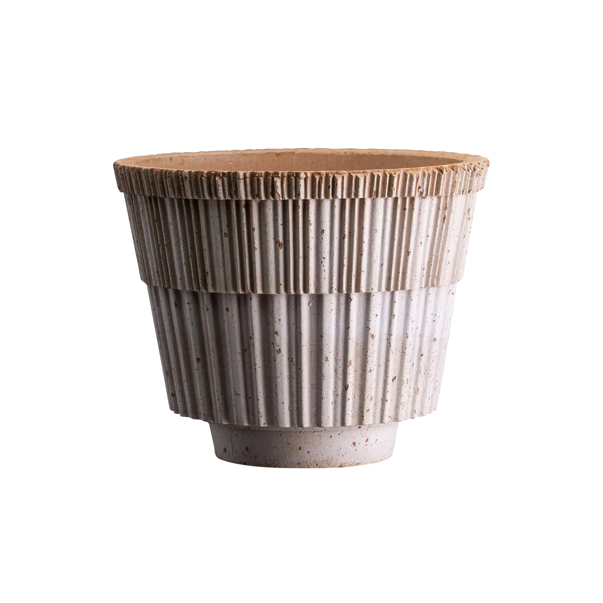 Atlas raw krukke med fad, Rosa, Ø25 cm Bergs Potter