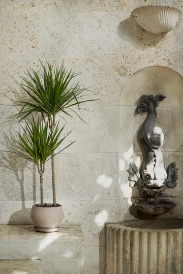 Delphi krukke med underskål 2 dele - Grey, Ø24 cm, low - Bergs Potter