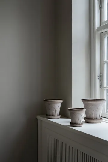 Fleur krukke med underskål 2 dele - Grey, Ø12 cm - Bergs Potter