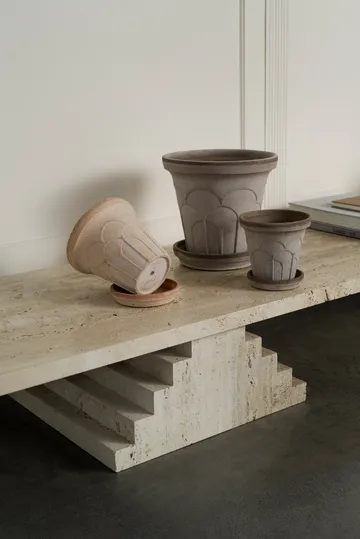 Fleur krukke med underskål 2 dele - Grey, Ø21 cm - Bergs Potter