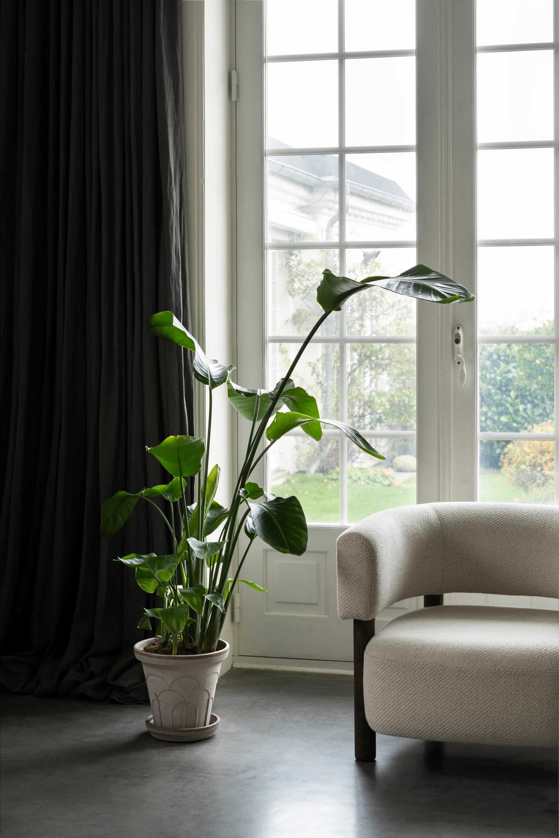 Fleur krukke med underskål 2 dele, Grey, Ø25 cm Bergs Potter