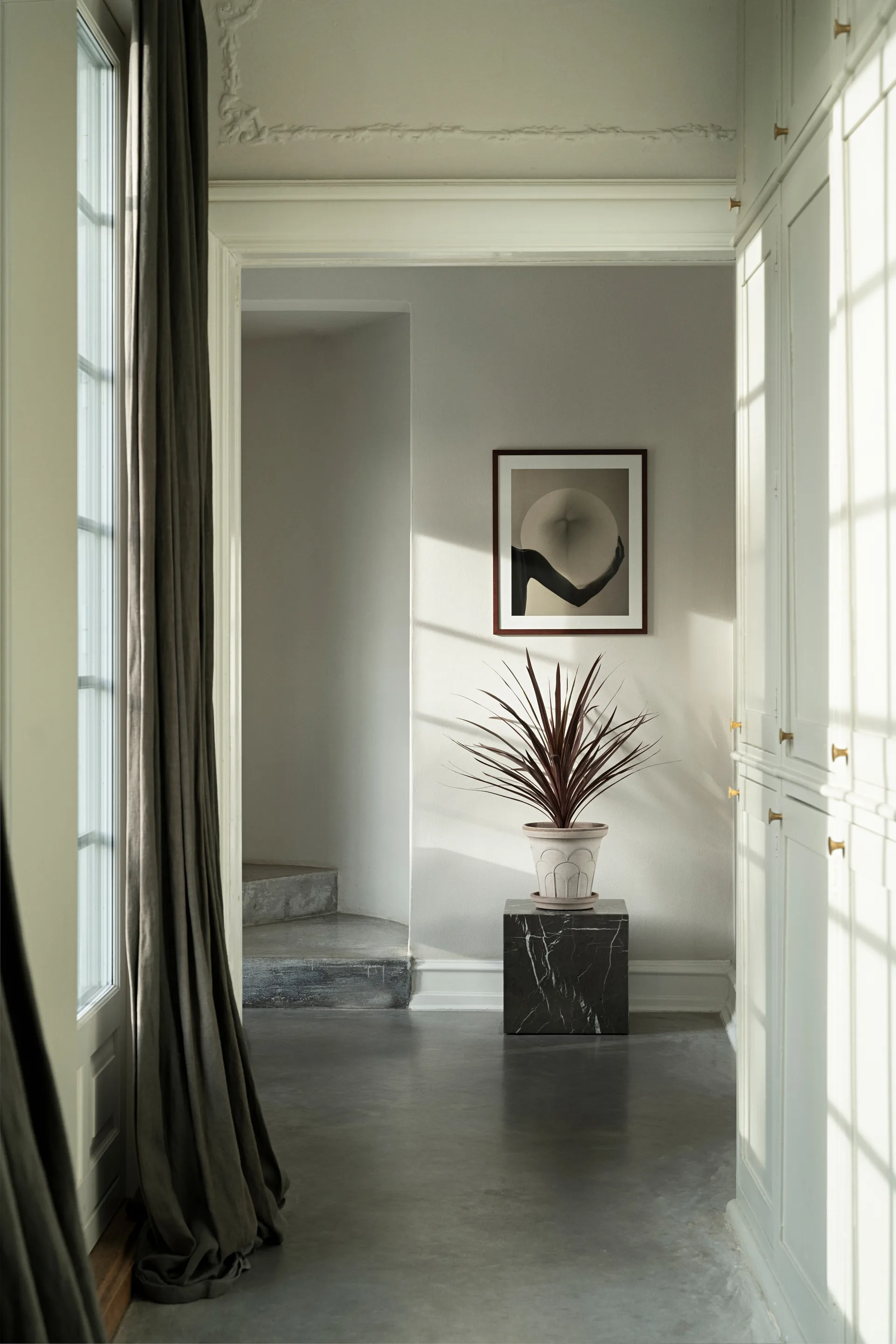 Fleur krukke med underskål 2 dele, Grey, Ø25 cm Bergs Potter