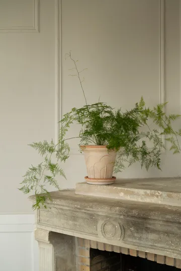 Fleur krukke med underskål 2 dele - Lyserød, Ø25 cm - Bergs Potter