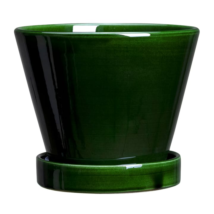 Julie krukke glaseret Ø11 cm, Green emerald Bergs Potter