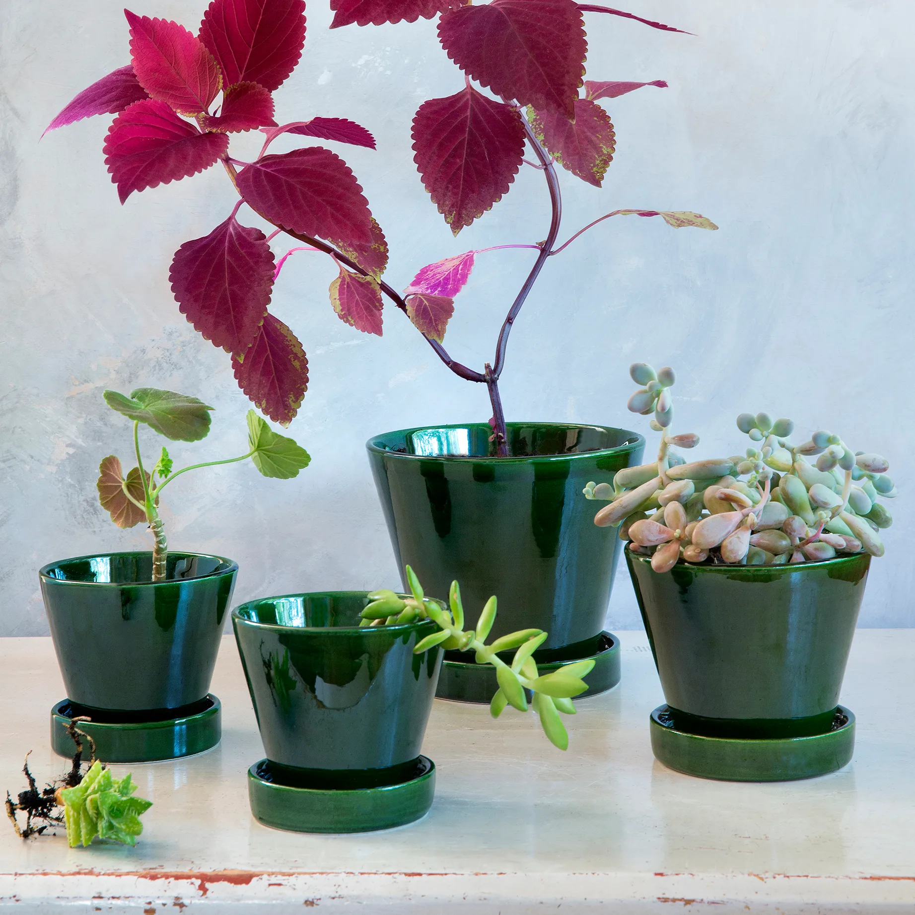 Julie krukke glaseret Ø15 cm, Green emerald Bergs Potter