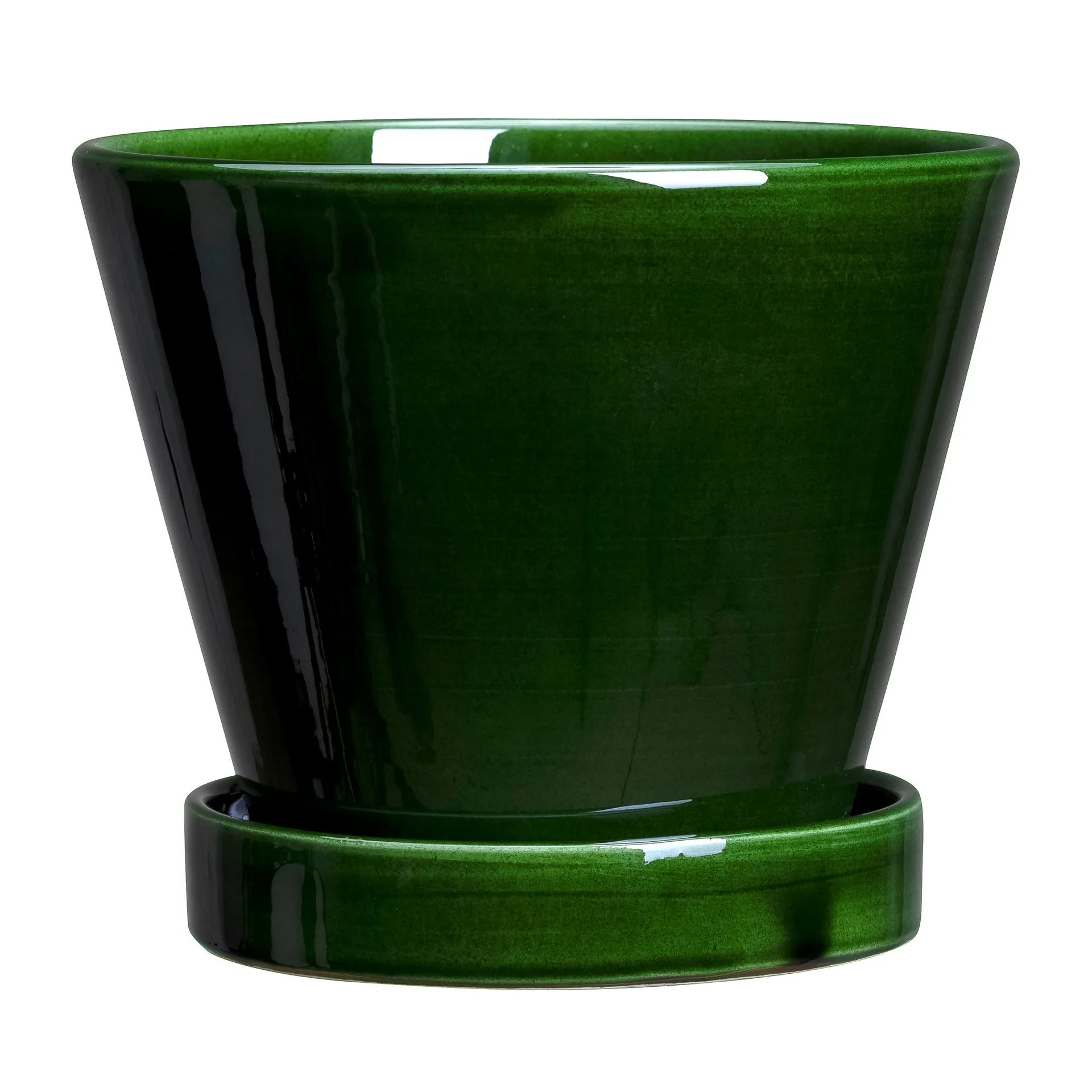 Julie krukke glaseret Ø19 cm, Green emerald Bergs Potter