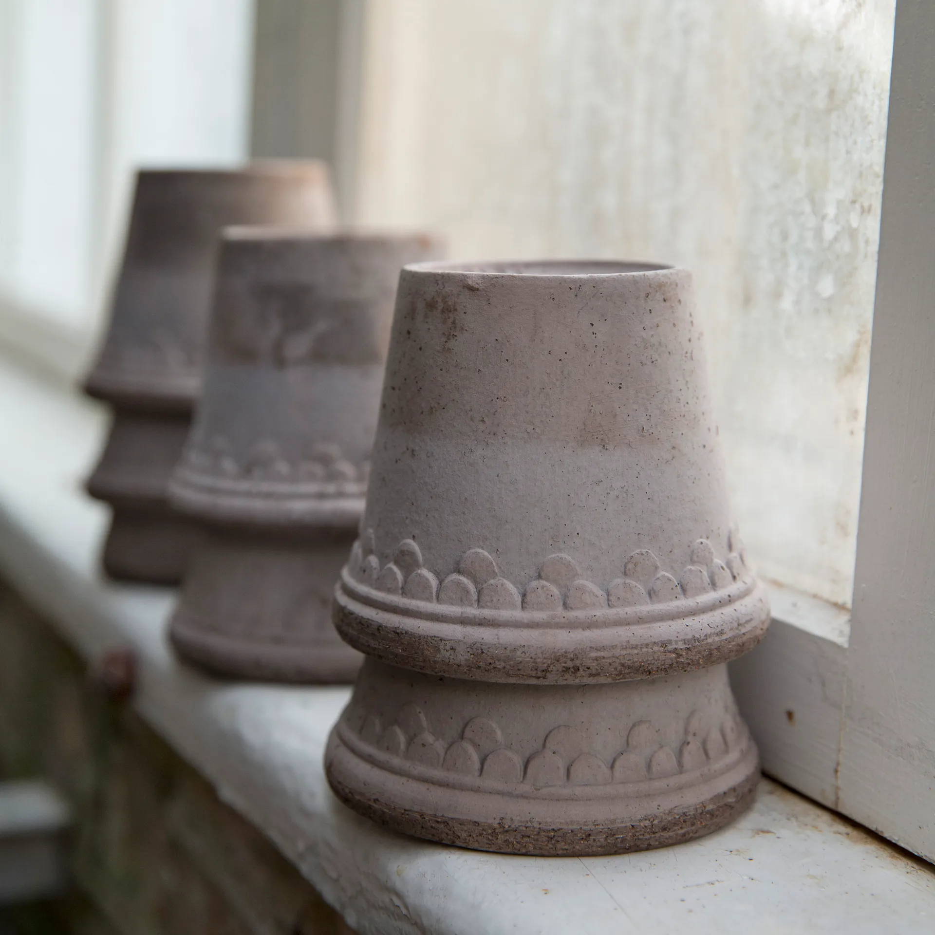 Københavner blomsterkrukke Ø10 cm, Grå Bergs Potter