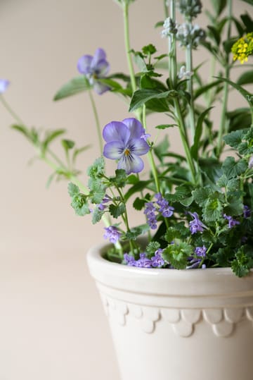 Københavner blomsterkrukke glaseret Ø18 cm - Sand Stone - Bergs Potter