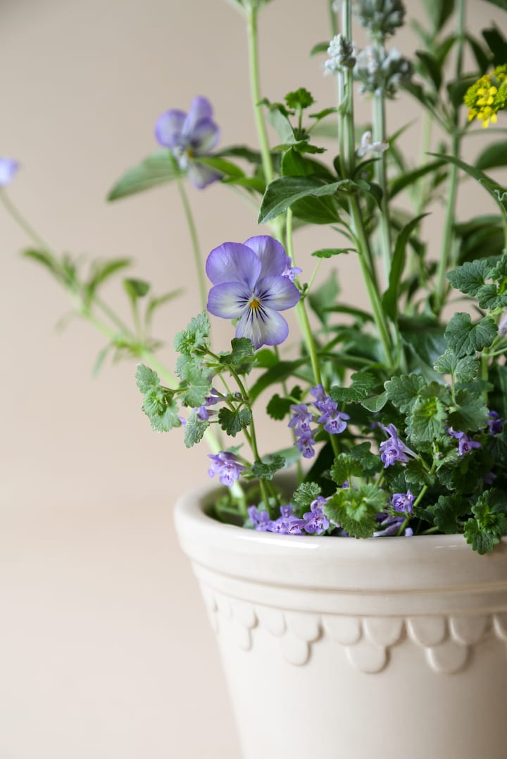 Københavner blomsterkrukke glaseret Ø18 cm, Sand Stone Bergs Potter