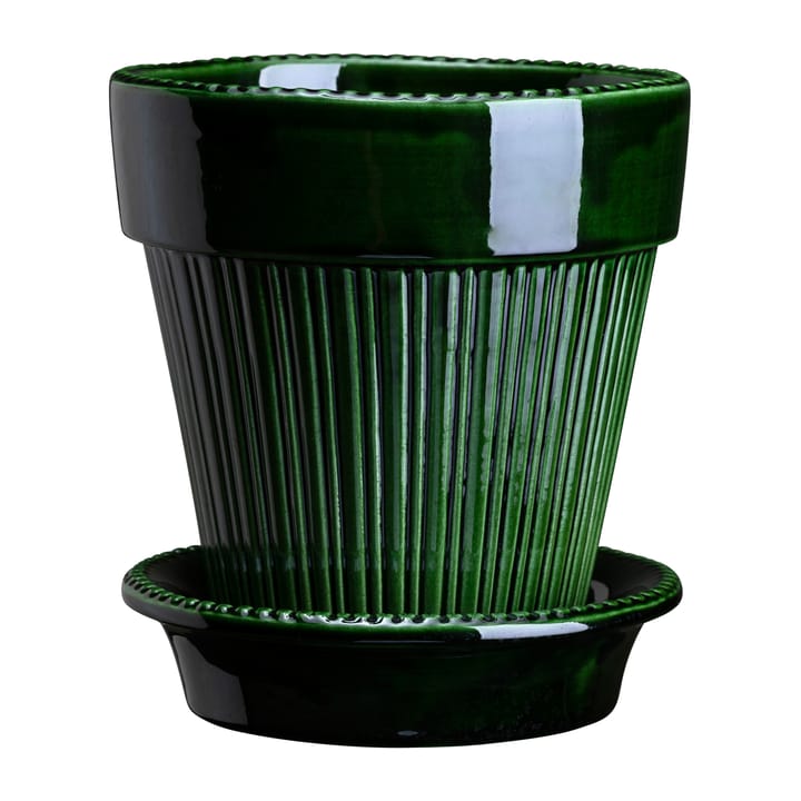 Simona krukke glaseret Ø18 cm - Green - Bergs Potter