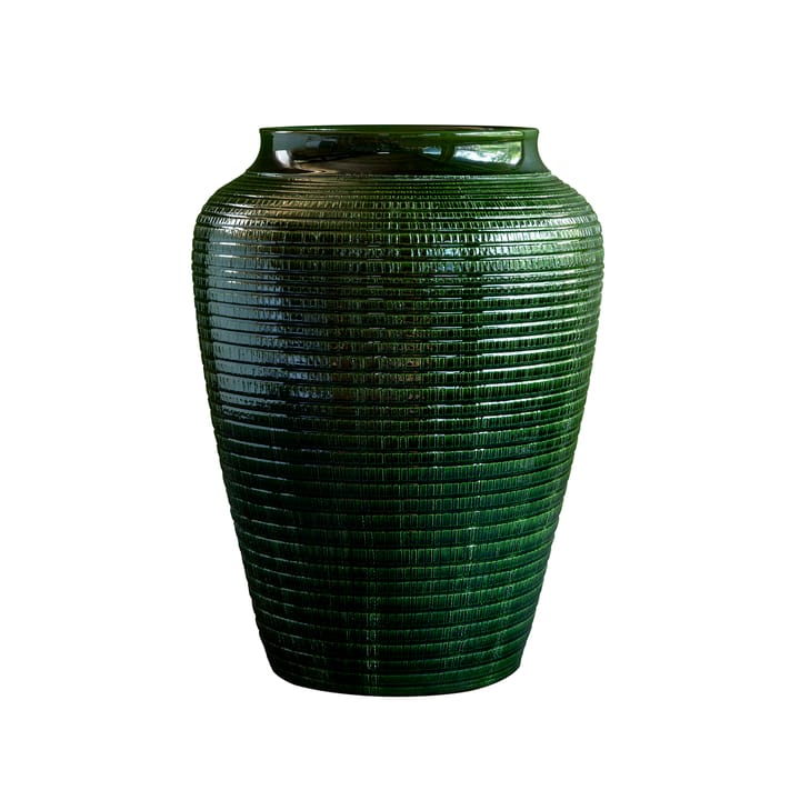 Willow vase glaseret 25 cm, Green emerald Bergs Potter