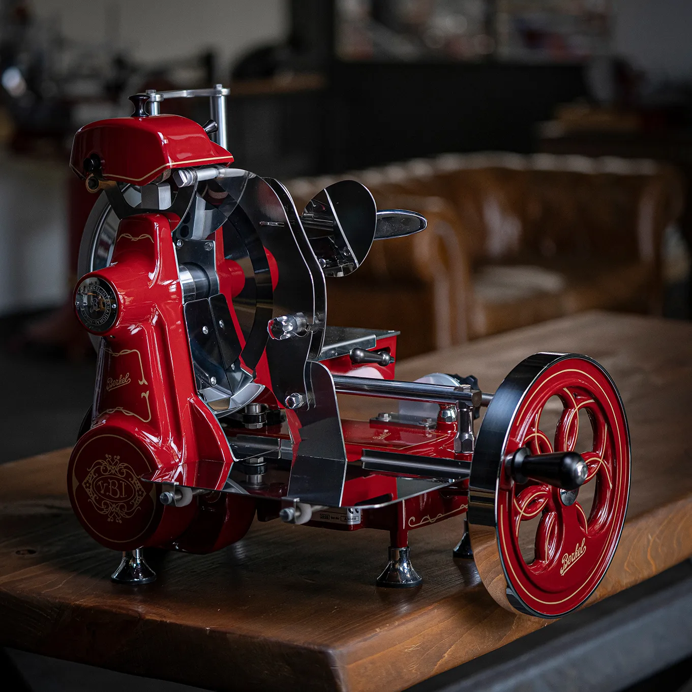 B2 Flywheel slicer manuel skæremaskine, Red Berkel