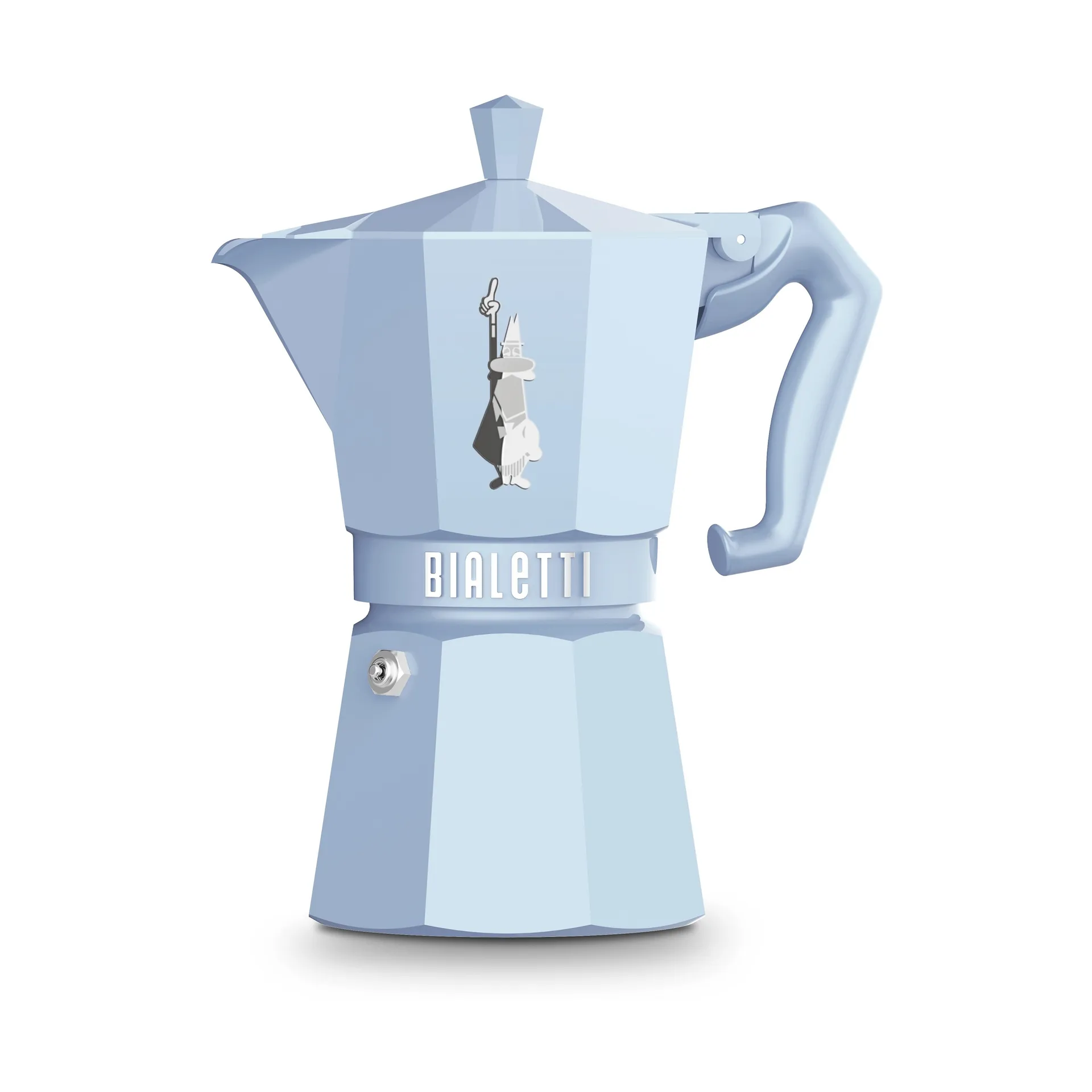 Bialetti eksklusiv mokkakande, Lyseblå, 6 kopper Bialetti