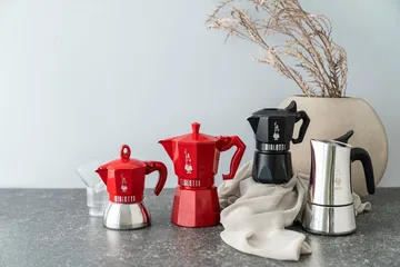 Bialetti eksklusiv mokkakande - Rød, 3 kopper - Bialetti