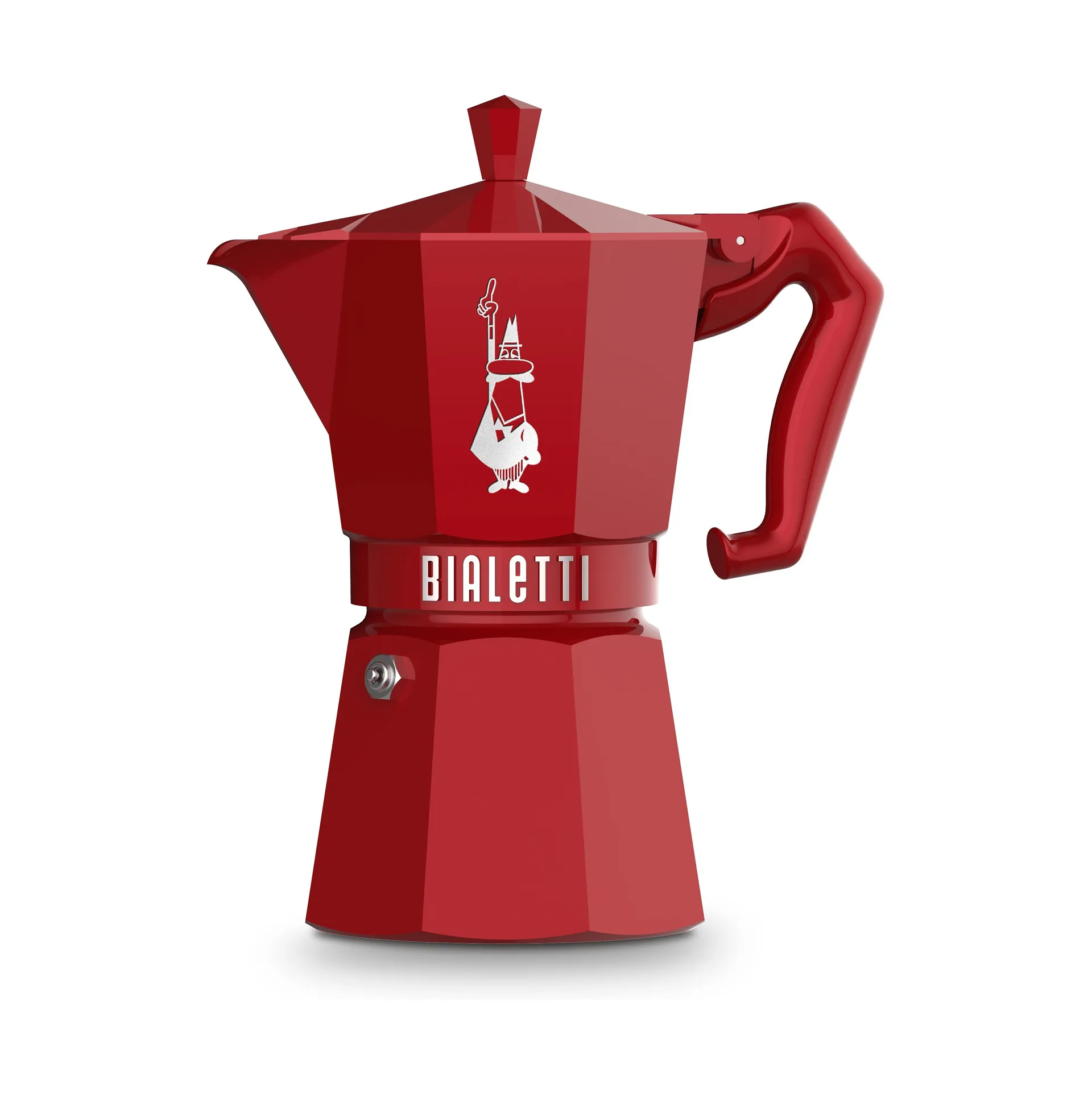 Bialetti eksklusiv mokkakande, Rød, 6 kopper Bialetti