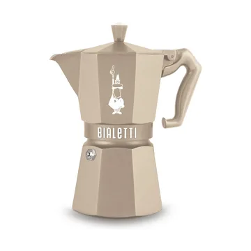 Bialetti Exclusive mokkakande induktion - Beige, 6 kopper - Bialetti