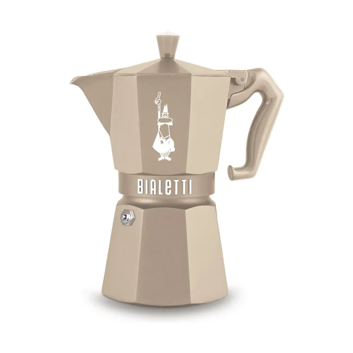 Bialetti Exclusive mokkakande induktion - Beige, 6 kopper - Bialetti