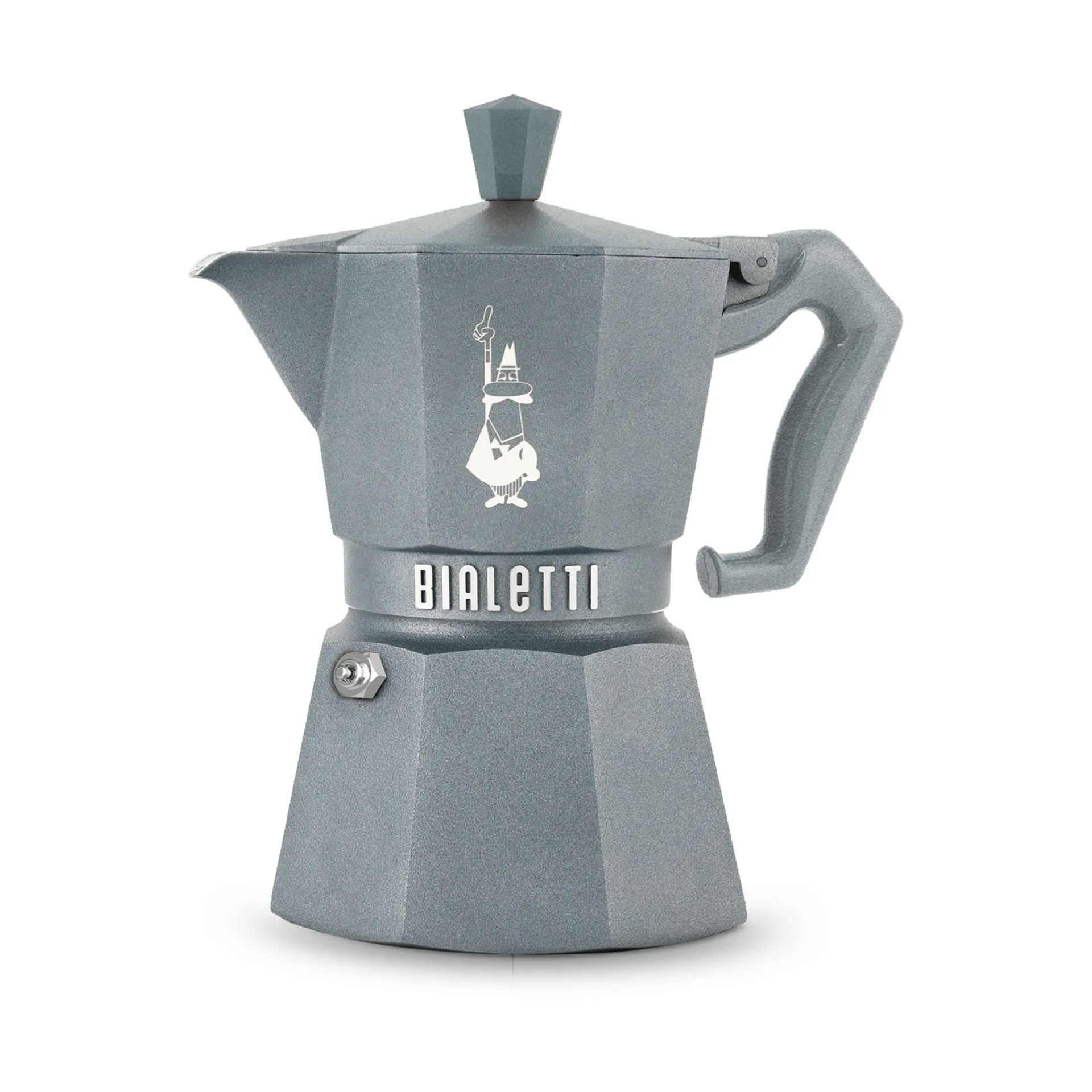 Bialetti Moka Exclusive espressokande 3 kopper, 3TZ induktion, grå