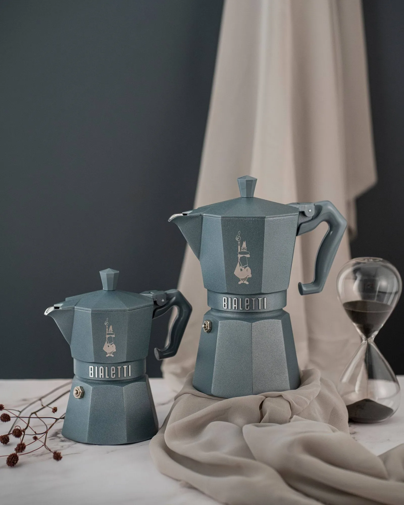 Bialetti Exclusive mokkakande induktion, Grå, 3 kopper Bialetti