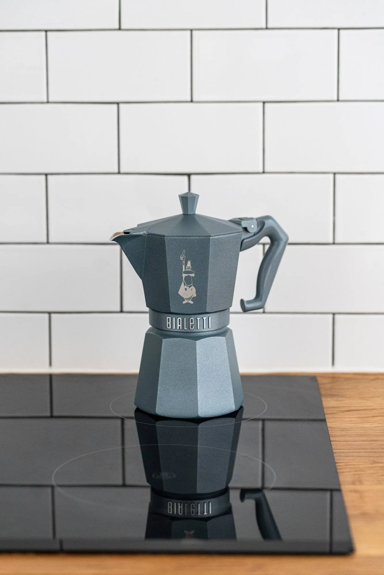 Bialetti Exclusive mokkakande induktion, Grå, 6 kopper Bialetti