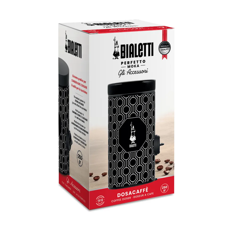 Bialetti kaffedosering inkl. beholder, Sort-hvid Bialetti