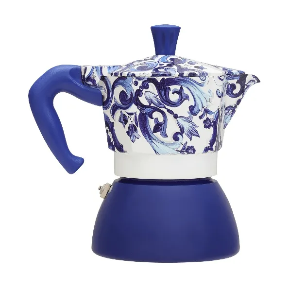 Bialetti x Dolce & Gabbana mokkakande induktion, Mediterraneo, 4 kopper Bialetti