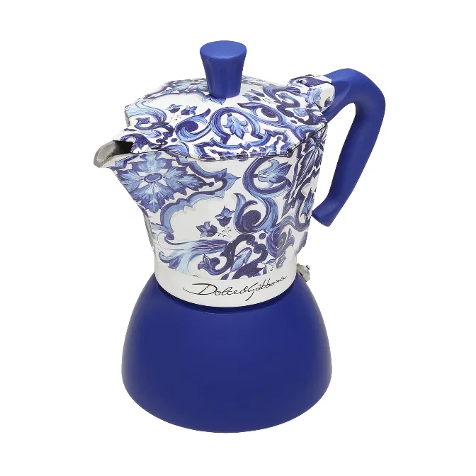 Bialetti x Dolce & Gabbana mokkakande induktion, Mediterraneo, 6 kopper Bialetti