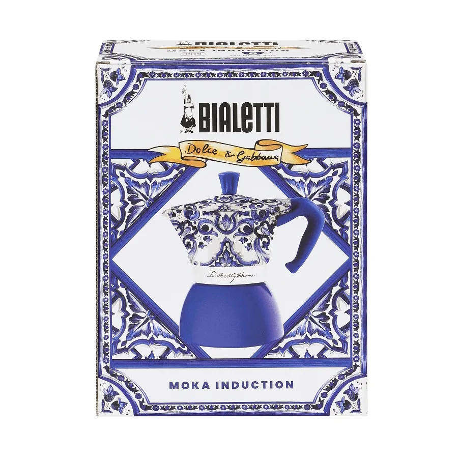 Bialetti x Dolce & Gabbana mokkakande induktion, Mediterraneo, 6 kopper Bialetti