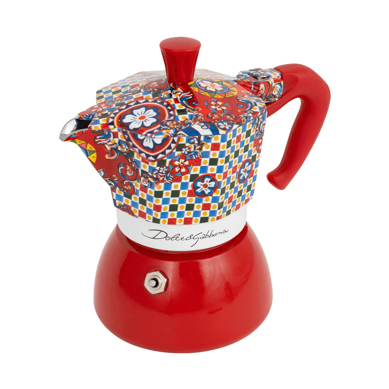 Bialetti x Dolce & Gabbana mokkakande induktion, Sicilian cart, 4 kopper Bialetti