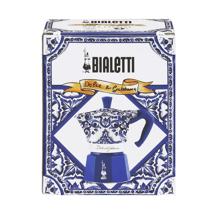 Bialetti x Dolce & Gabbana mokkakande, Mediterraneo, 3 kopper Bialetti
