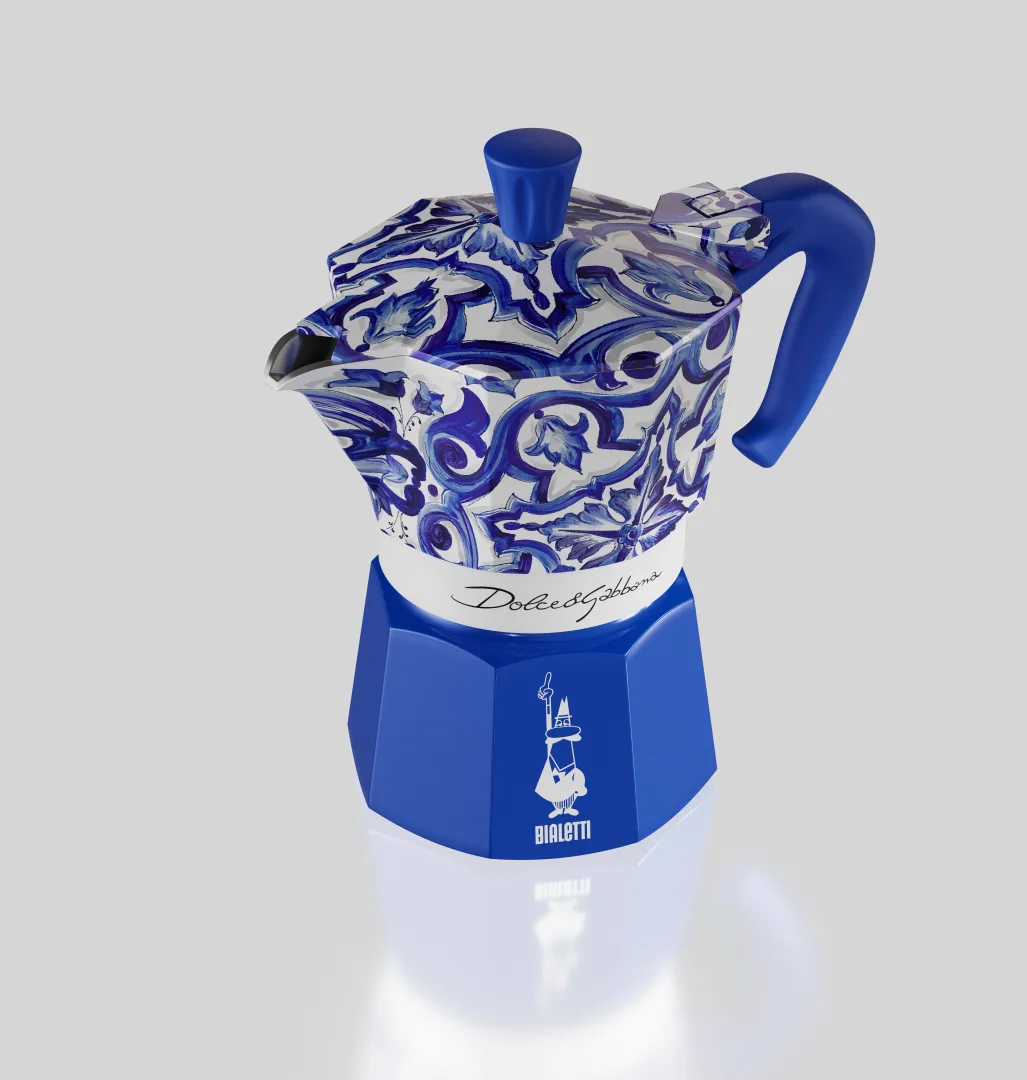 Bialetti x Dolce & Gabbana mokkakande, Mediterraneo, 3 kopper Bialetti