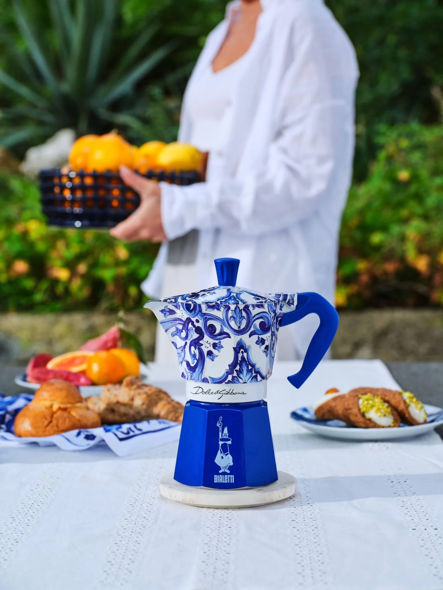 Bialetti x Dolce & Gabbana mokkakande, Mediterraneo, 6 kopper Bialetti
