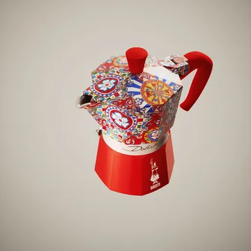 Bialetti x Dolce & Gabbana mokkakande - Sicilian cart, 3 kopper - Bialetti