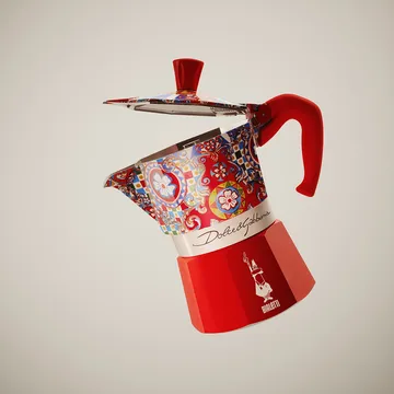 Bialetti x Dolce & Gabbana mokkakande - Sicilian cart, 3 kopper - Bialetti