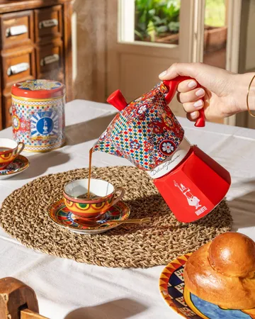 Bialetti x Dolce & Gabbana mokkakande - Sicilian cart, 3 kopper - Bialetti