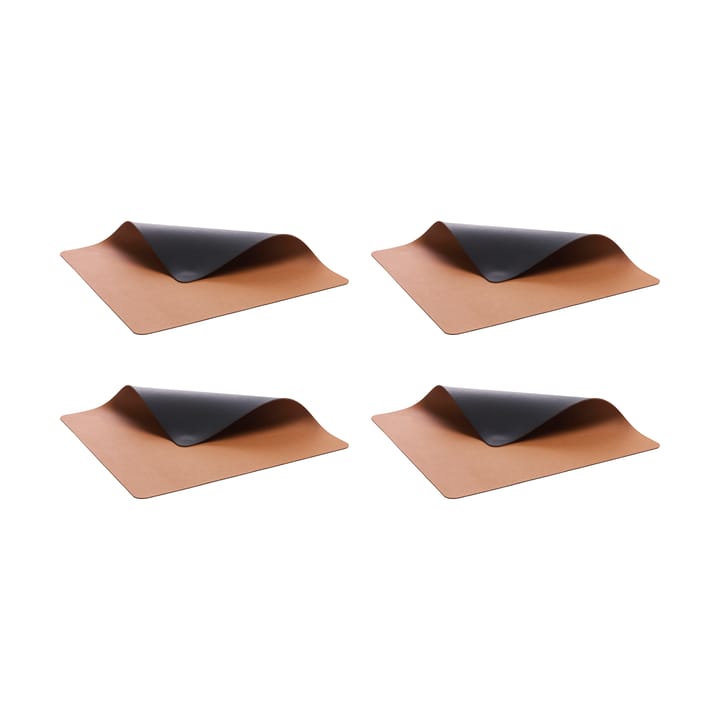 Bitz dækkeserviet 33x46 cm 4-pak, Sort-brun Bitz