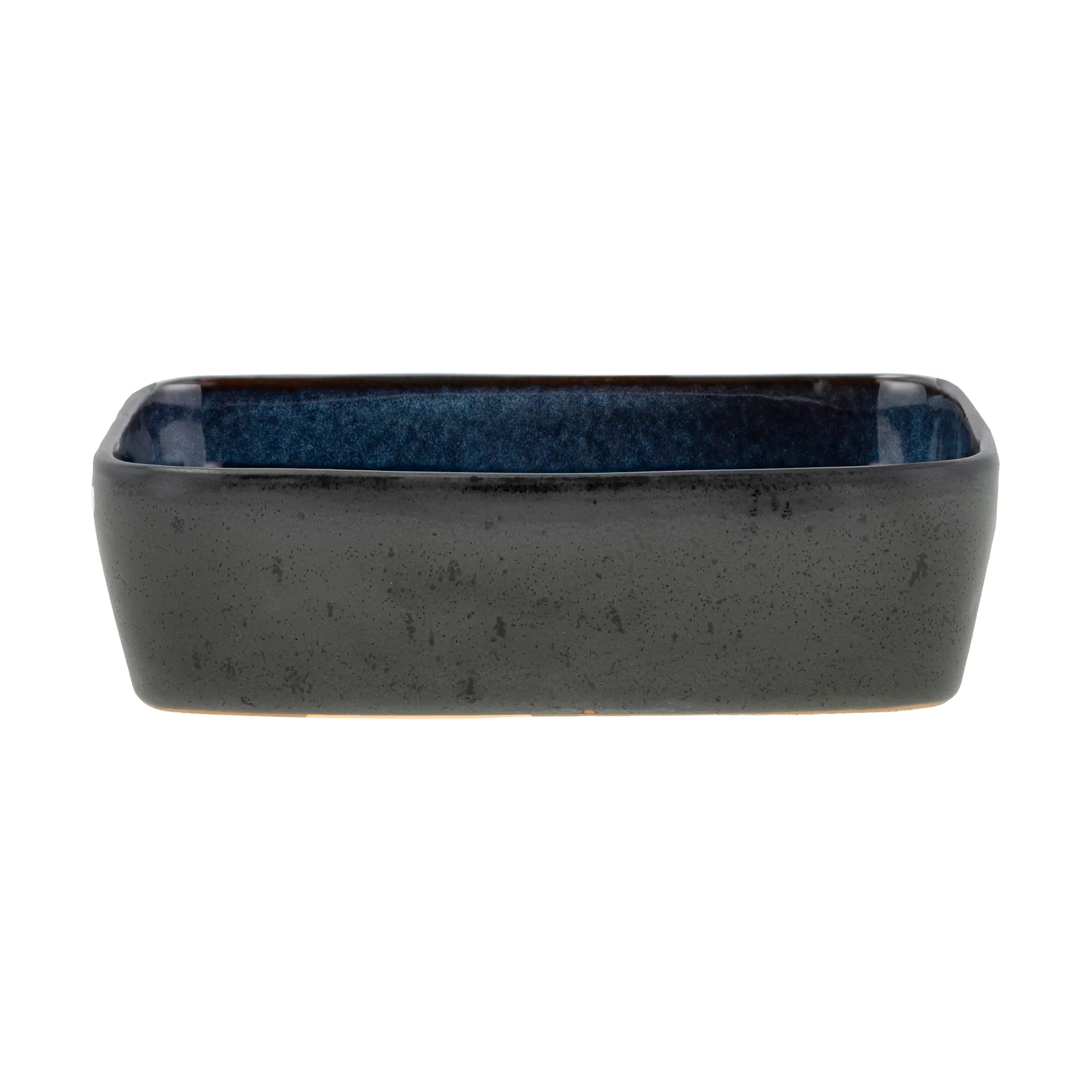 Bitz fad rektangulært 14x19 cm, Black-blue Bitz