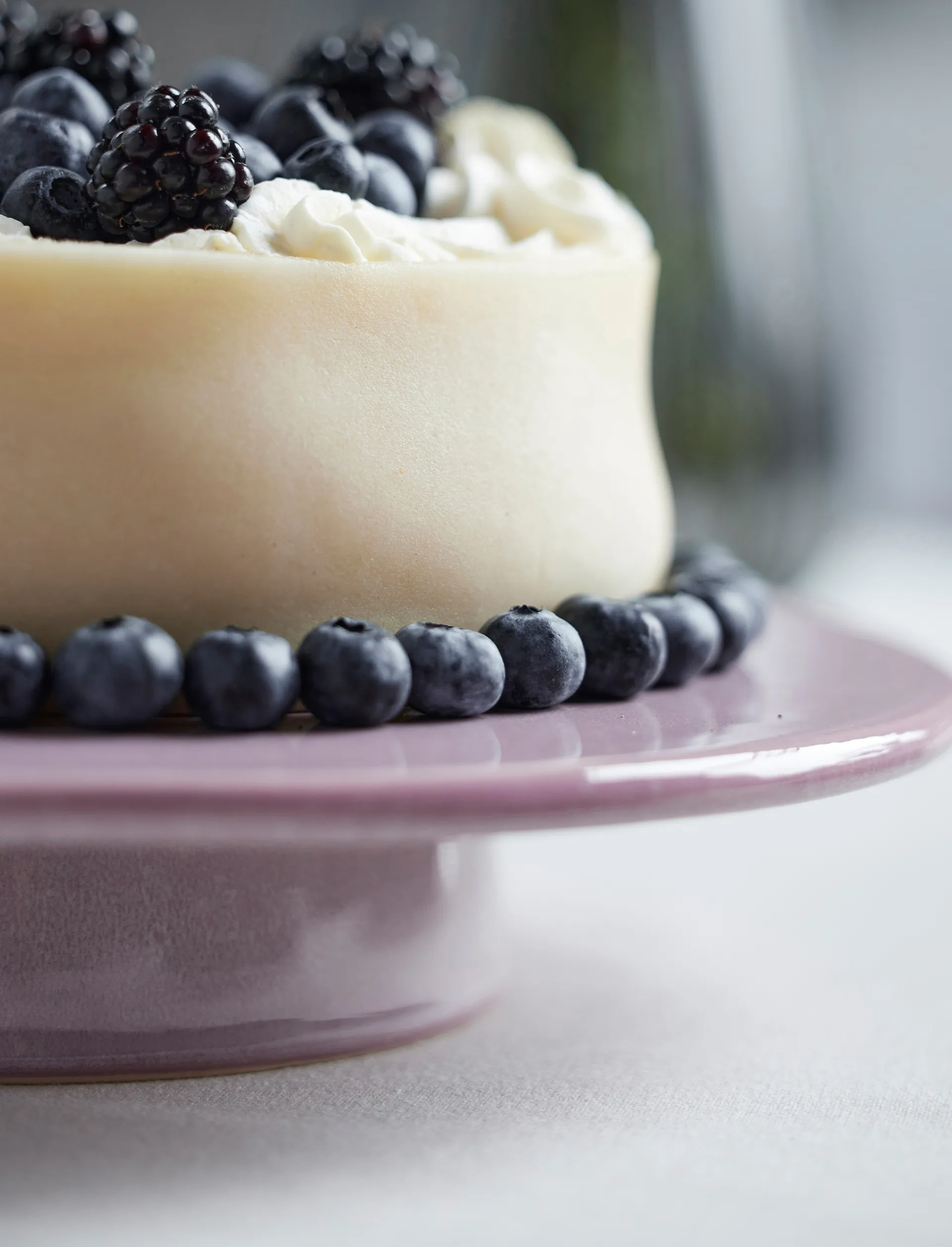 Bitz kagefad på fod Ø30 cm, Light pink Bitz