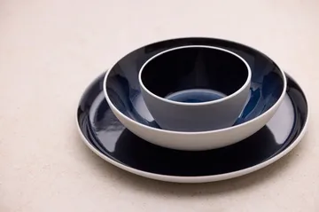 Bitz pastaskål gastro Ø20 cm - Hvid-mørkeblå - Bitz