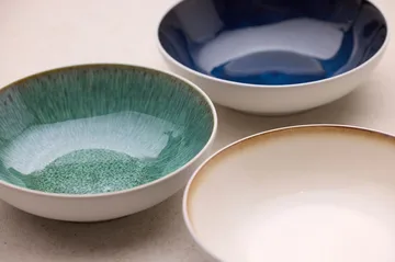 Bitz pastaskål gastro Ø20 cm - Hvid-mørkeblå - Bitz