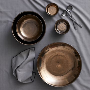Bitz salatskål 4 cm - Sort/Bronze - Bitz