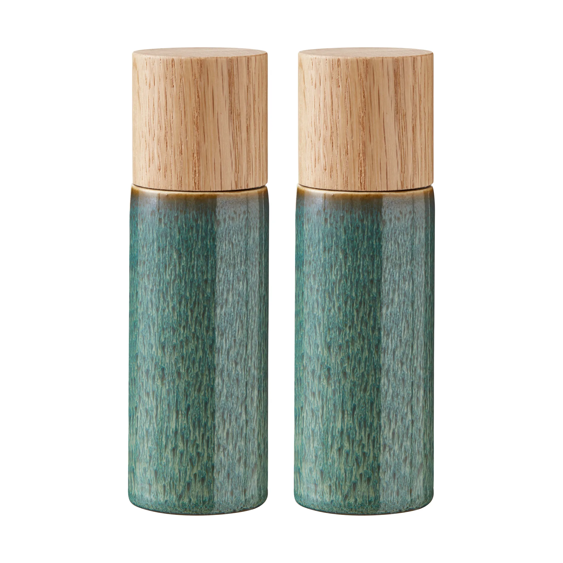Bitz Salt - & Peberkværn 17 cm 2 dele, Grøn Bitz