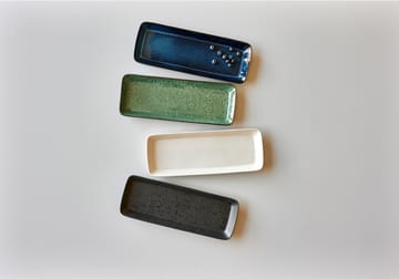 Bitz serveringsfad 38x14 cm - Sort-grøn - Bitz
