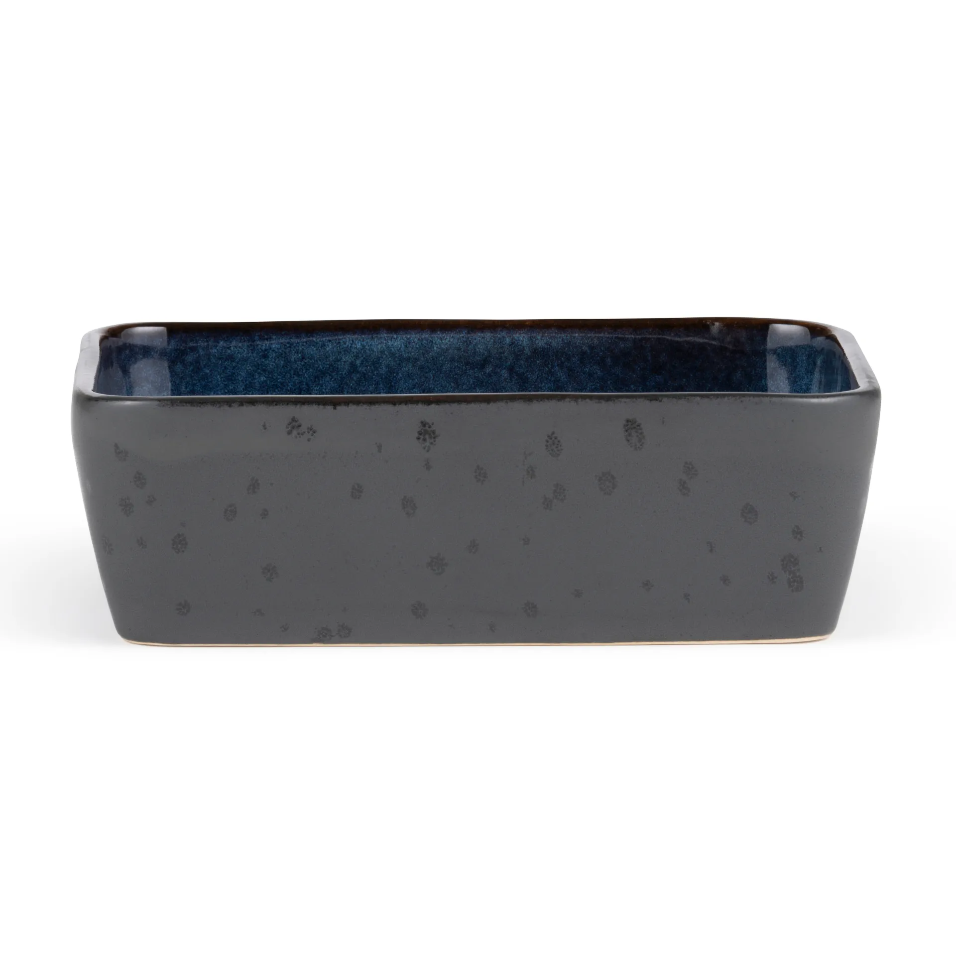 Bitz serveringsfad sort 19x14 cm, Mørkeblå Bitz