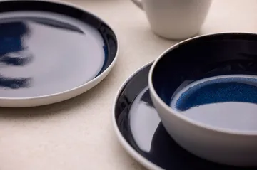 Bitz suppeskål Ø 18 cm - Hvid-mørkeblå - Bitz