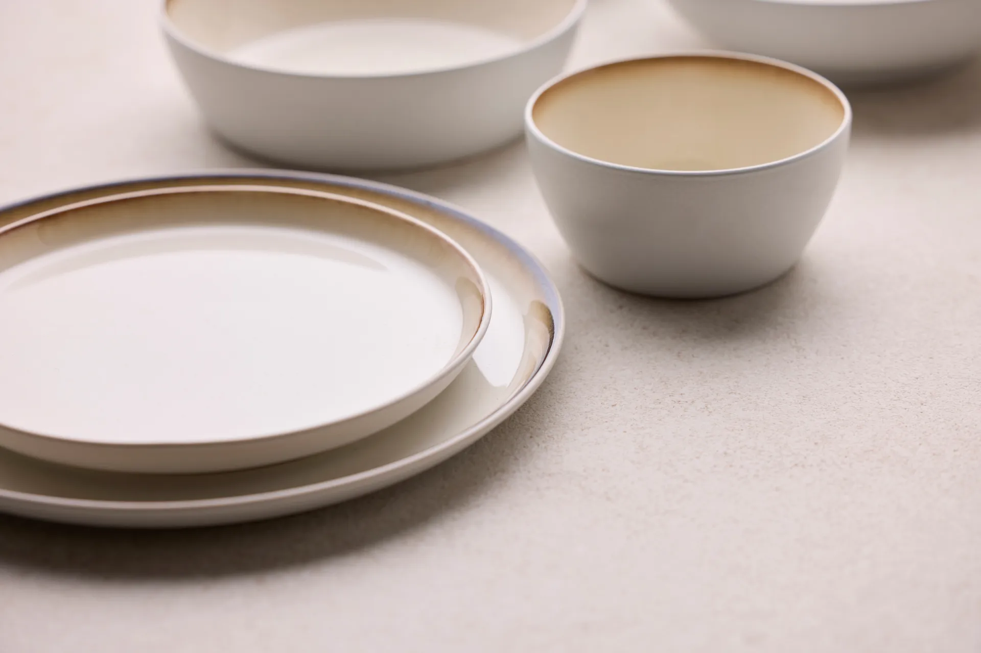 Bitz tallerken gastro Ø 21 cm, Hvid-cremehvid Bitz