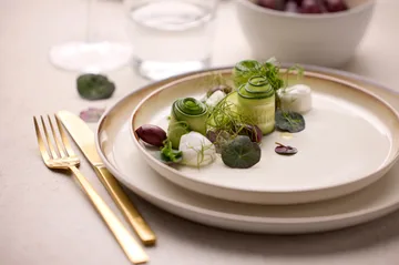 Bitz tallerken gastro Ø27 cm - Hvid-cremehvid - Bitz