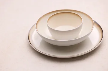 Bitz tallerken gastro Ø27 cm - Hvid-cremehvid - Bitz