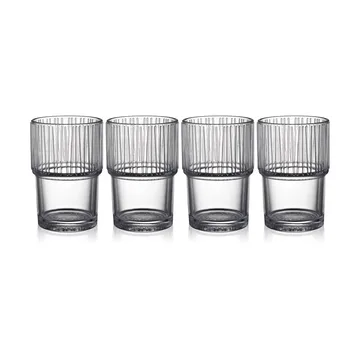 Kusintha caféglas 38 cl 4-pak - Clear - Bitz
